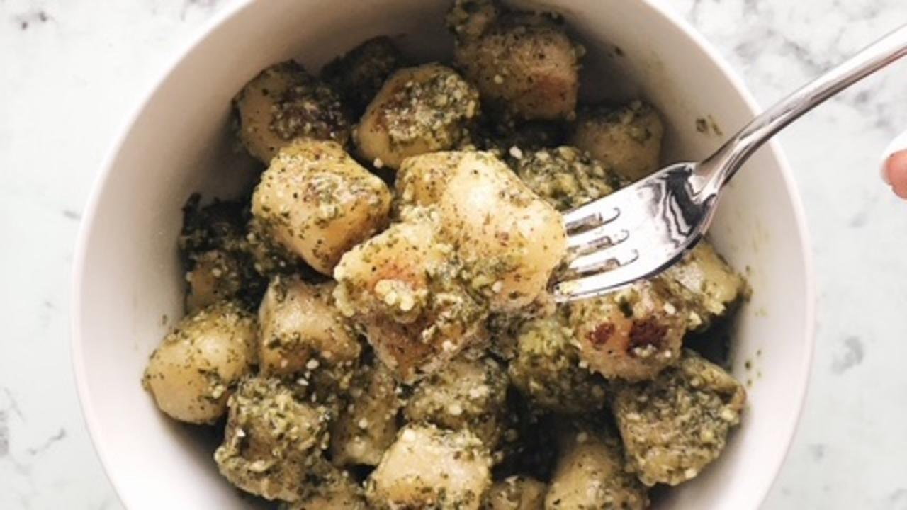 You are currently viewing Pesto Cauliflower Gnocchi